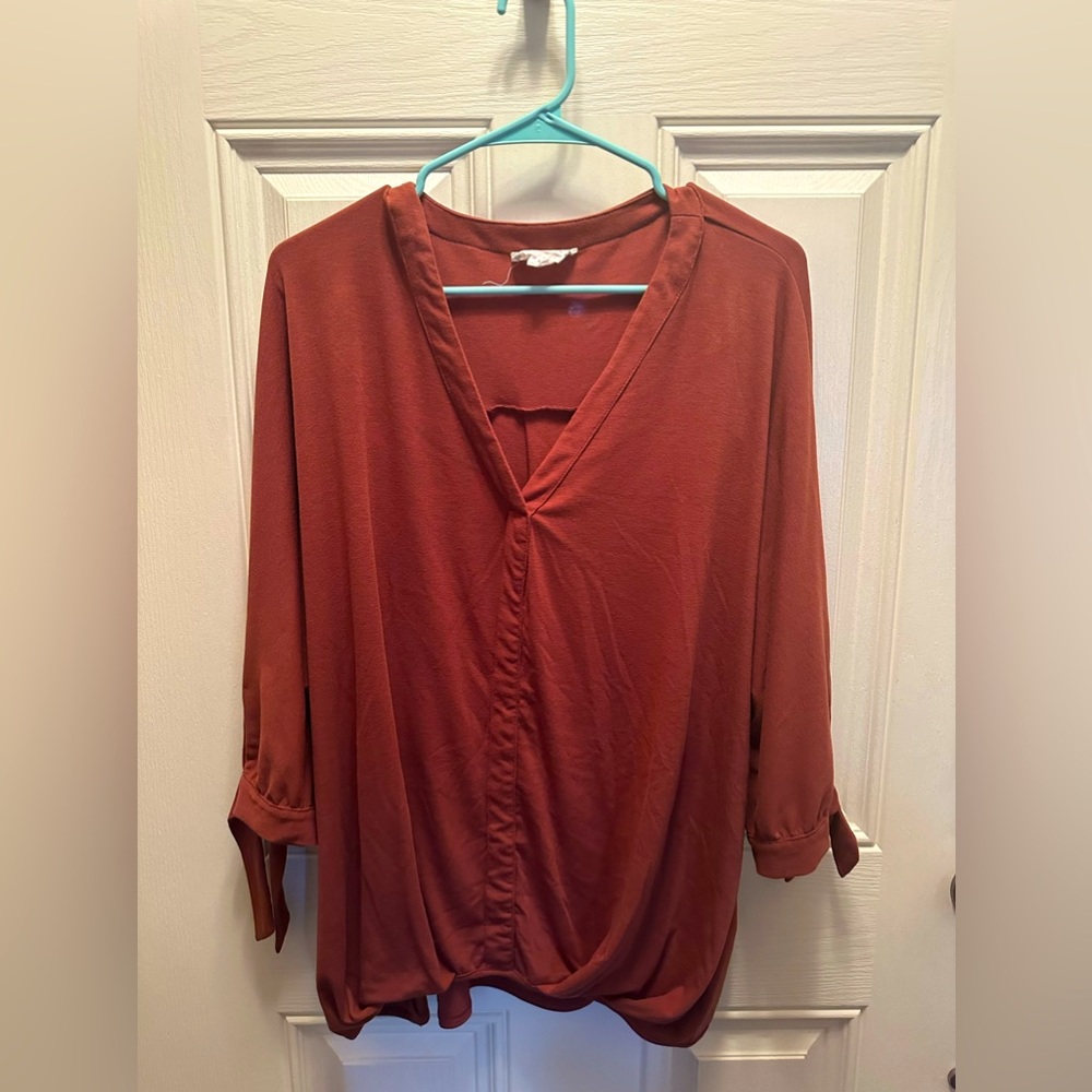 Rust color shirt